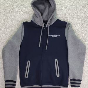 Rare Walt Disney World Epcot 35th Anniversary World Showcase Varsity Zip Jacket